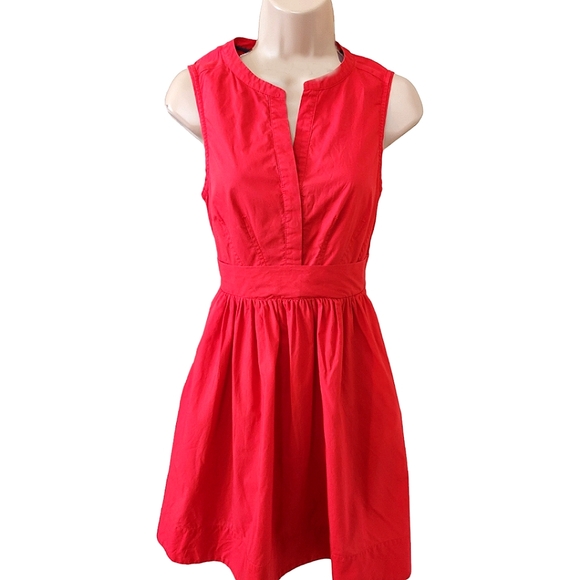 ANTHROPOLOGIE MAEVE "Adrian" Sleeveless Cotton Shirt Dress - Size 2 - Picture 4 of 12